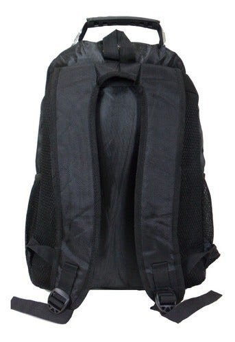 Mochila Bolsa Notebook Escolar Trabalho Viagem Passeio Masculino Feminino - Preto - Liso - 6