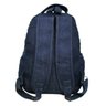 Mochila Bolsa Em Jeans Reforçado Escola Trabalho Viagem Passeio Unissex - Azul escuro - Liso - 4