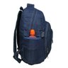 Mochila Bolsa Em Jeans Reforçado Escola Trabalho Viagem Passeio Unissex - Azul escuro - Liso - 3