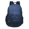 Mochila Bolsa Em Jeans Reforçado Escola Trabalho Viagem Passeio Unissex - Azul escuro - Liso - 2