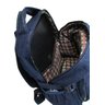 Mochila Bolsa Em Jeans Reforçado Escola Trabalho Viagem Passeio Unissex - Azul escuro - Liso - 7