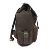 Mochila Bolsa Em Lona Vintage Resistente Masculina Feminina - Marrom - Liso - 5