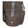 Mochila Bolsa Em Lona Vintage Resistente Masculina Feminina - Marrom - Liso - 6