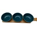 Ver imagem 1 de Petisqueira de Bambu com 3 Bowls de Porcelana e Espatulas Az Pracaza