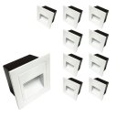 Ver imagem 1 de Balizador de Parede 4w Branco 3000k Ip65 Moderno Lumier Bivolt Kit/10