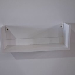Kit 2 Prateleira U Reforçado Branco 50x20p de Parede Livros Pesados - 2