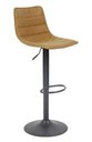Ver imagem 2 de Banqueta George Pu Caramelo Base Preta Giratoria 111cm - 49912