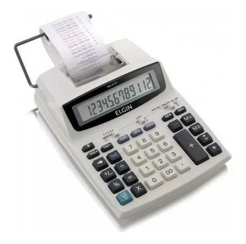 Calculadora Eletrônica com Impressora -Ma5121 Elgin com Carregador - Branco - 2