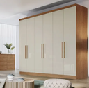 Ver imagem 2 de Guarda Roupas 1490 New Vertice 2,10m - 6PTS 6GAV Cum/Fendi Fosco 25