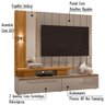 Estante Home Para Tv 65" 6491 Fendi Naturale - 8