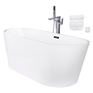 Kit Banheira Freestanding Venezza 1.50m C/misturador Cromado
