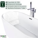 Ver imagem 2 de Kit Banheira Freestanding Venezza 1.50m c/Misturador Cromado