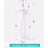 Kit Banheira Freestanding Venezza 1.50m C/misturador Cromado - 5