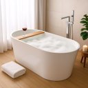 Ver imagem 4 de Kit Banheira Freestanding Venezza 1.50m C/misturador Cromado