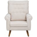 Ver imagem 3 de Poltrona de Amamentação Fixa Pés Manu Encanto D02 Bouclê Off White C-200 - Lyam Decor
