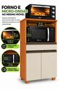 Ver imagem 3 de Balcão Multiuso Forno e Micro-Ondas Organizador de Cozinha