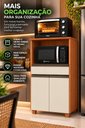 Ver imagem 5 de Balcão Multiuso Forno e Micro-Ondas Organizador de Cozinha