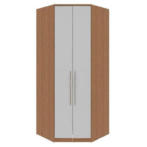 Guarda Roupa de Casal para Canto Closet Carvalho Fendi