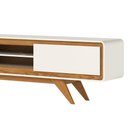 Ver imagem 5 de Rack TV 75 pol 220cm Orgânico 2 Portas Cecy Off White Z56 - Mpozenato