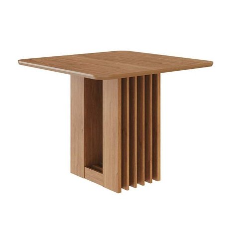 Mesa P/ Cozinha Ariela C/ Tampo Madeirado 95x95cm Cinamomo - Cimol