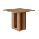 Ver imagem 1 de Mesa P/ Cozinha Ariela C/ Tampo Madeirado 95x95cm Cinamomo - Cimol