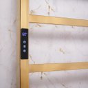 Ver imagem 2 de Toalheiro Elétrico Aço Inox Térmico Display Digital 70x50 - Dourado - 220v