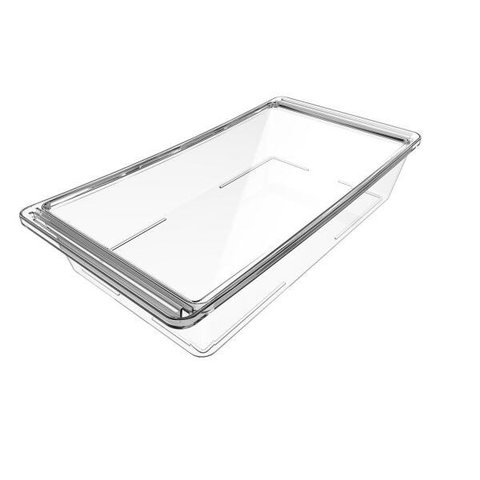 Travessa 4,8 L Grande Com Tampa Hermética Cristal Crippa