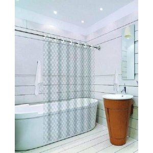 Cortinas Box De Banheiro Com Ilhós 1,38X1,98 3D