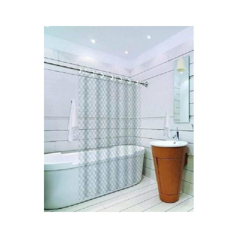 Cortinas Box De Banheiro Com Ilhós 1,38X1,98 3D