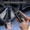 Bomba de Ar Elétrica Mini Compressor Digital Portátil para Pneus de Carro Moto Bicicleta e Bola - 5