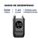 Ver imagem 4 de Bomba de Ar Elétrica Mini Compressor Digital Portátil para Pneus de Carro Moto Bicicleta e Bola