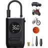 Bomba de Ar Elétrica Mini Compressor Digital Portátil para Pneus de Carro Moto Bicicleta e Bola - 2