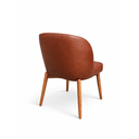 Ver imagem 2 de Cadeira Estofada com Encosto Anatômico 81cm em Madeira Maciça Lina Courino Marrom Oona Design Mel