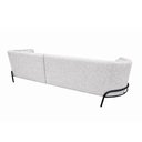 Ver imagem 3 de Sofá Oslo 2 Lugares 180cm Base Aço Preto Bouclé Cinza - Sallar Home