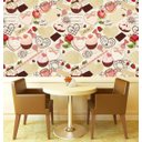 Ver imagem 4 de Papel Parede Cupcke Café Corações Chocolate Pirulito Adesivo