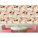 Ver imagem 3 de Papel Parede Cupcke Café Corações Chocolate Pirulito Adesivo