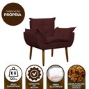 Ver imagem 7 de Kit Poltrona Recepção Pés Madeira Opala