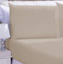 Ver imagem 5 de Jogo De Cama Lençol Ponto Palito Micropercal King 03 Peças Bege