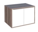 Ver imagem 1 de Gabinete Para Banheiro ARA 100% MDF Com Gaveta Dupla Com Divisor de Objetos Puxadores em Alumínio Co