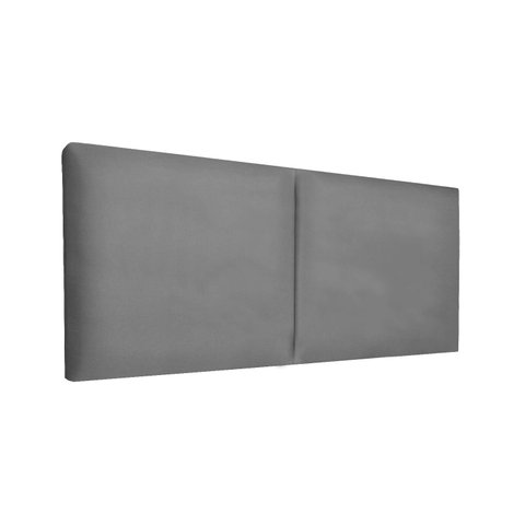 Cabeceira Módulos Cama Box Almofadada Luxo Linho Rbl:casal Painel/cinza