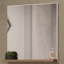 Ver imagem 5 de Conjunto para Banheiro Gabinete Lavatório e Espelheira Cesana 50cm B06 Branco Carvalho - Lyam Decor