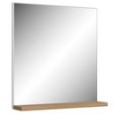 Ver imagem 2 de Conjunto para Banheiro Gabinete Lavatório e Espelheira Cesana 50cm B06 Branco Carvalho - Lyam Decor
