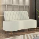 Ver imagem 1 de Sofá Living Decorativo 2 Lugares 1,60M Katara Bege Claro Veludo G33 - Gran Belo