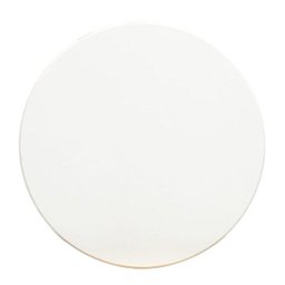 Tampo Redondo de Vidro Temperado Off-white para Mesa 1m - 2