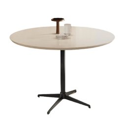 Tampo Redondo de Vidro Temperado Off-white para Mesa 1m - 3