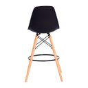 Ver imagem 5 de Kit com 2 Banquetas Eames Preta - Base Madeira Natural