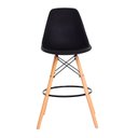Ver imagem 3 de Kit com 2 Banquetas Eames Preta - Base Madeira Natural