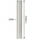 Ver imagem 3 de Barra Roscada Zincada Unc Ciser 3/8 X 1mt