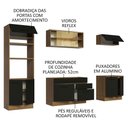 Ver imagem 5 de Armário de Cozinha Completa 270cm Rustic Preto Agata Madesa 03