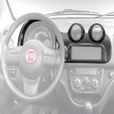Ver imagem 1 de Moldura Painel Central 2 Din Novo Uno Fiorino 2014 À 2021 Som Mp5 Dvd Cinza Expex Epx157 Novum Ap752
